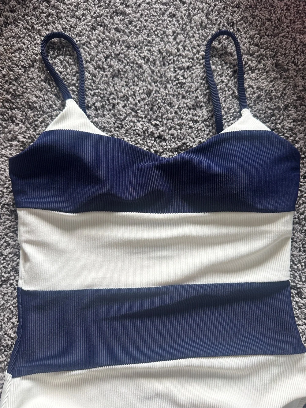 Beach Riot Calista One Piece Ultramarine Stripe, Size Small, $168
